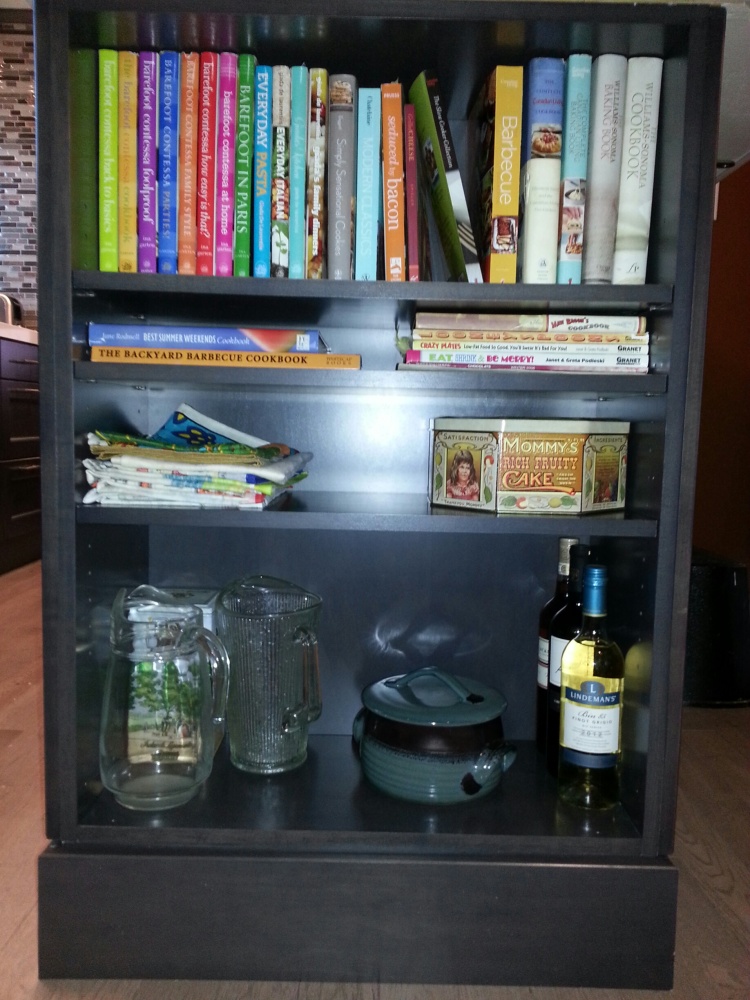 I love having all my cookbooks within easy reach.  My son would like me to retire the slow cooker books and get back to 'real' cooking.